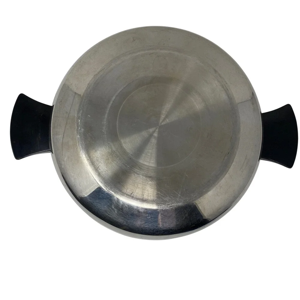 Stainless Steel Replacement Dome Lid Only 10.75in Silver Dual Handle Dutch Oven